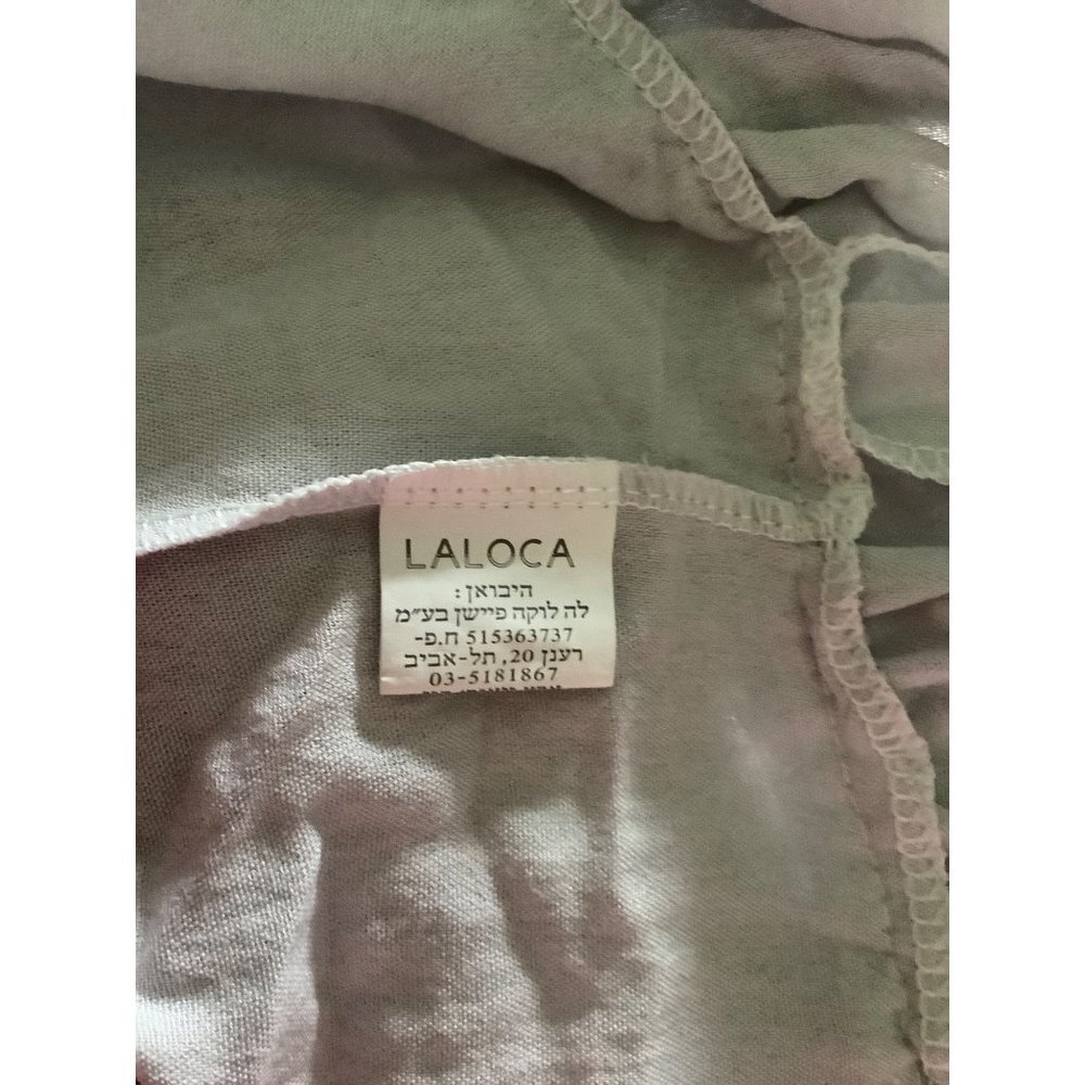 LaLoca Grey Front Lace-Up Blouse — Small - Picture 7 of 7